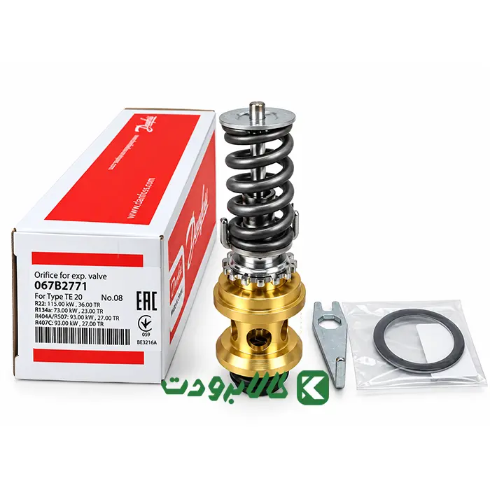danfoss-expansion-valve-orifice-body-20-no-08-067b2771 سوزن شیر انبساط دانفوس بدنه 20 شماره 08 مدل 067B2771